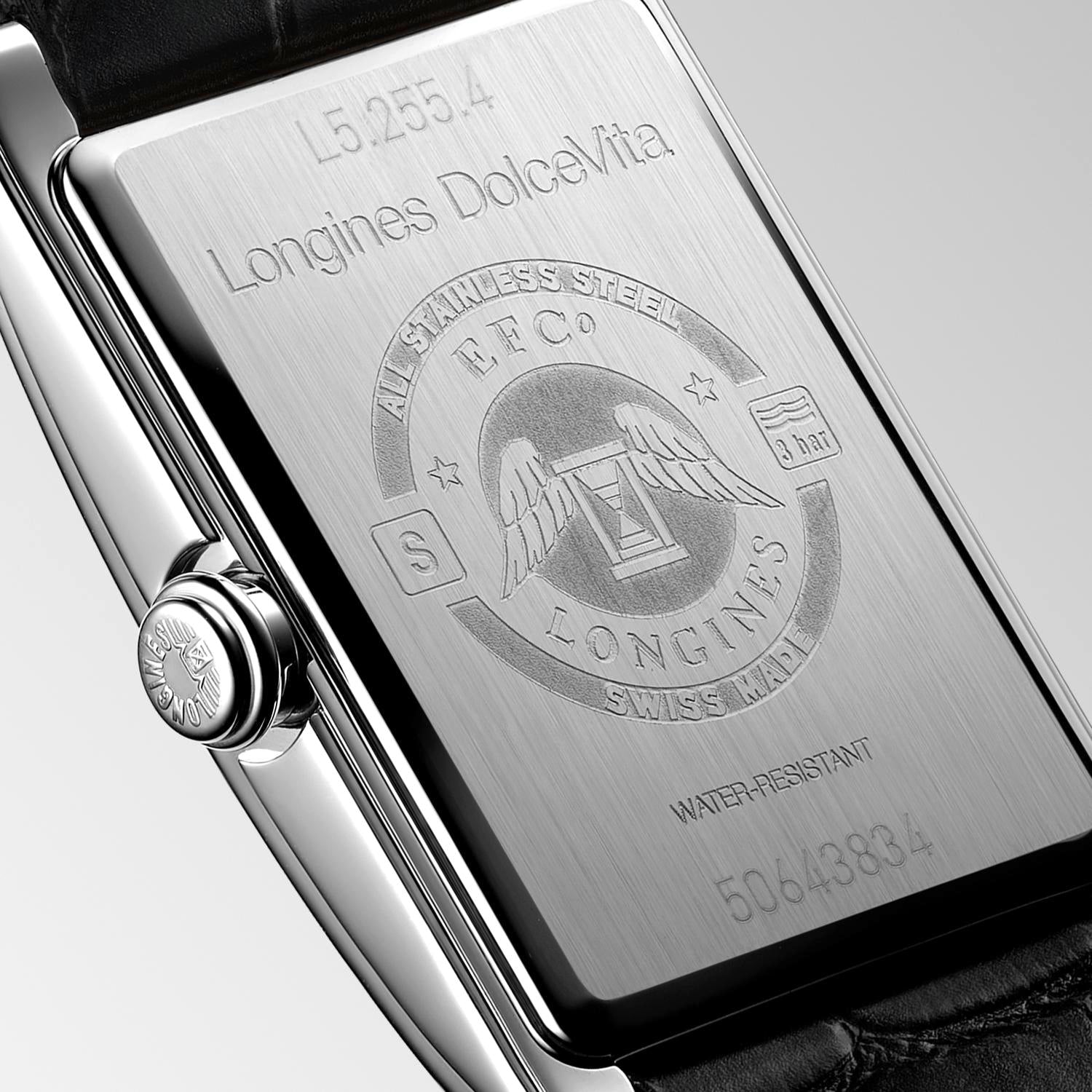 Longines DolceVita Silver "flinqué" Dial Ladies Watch