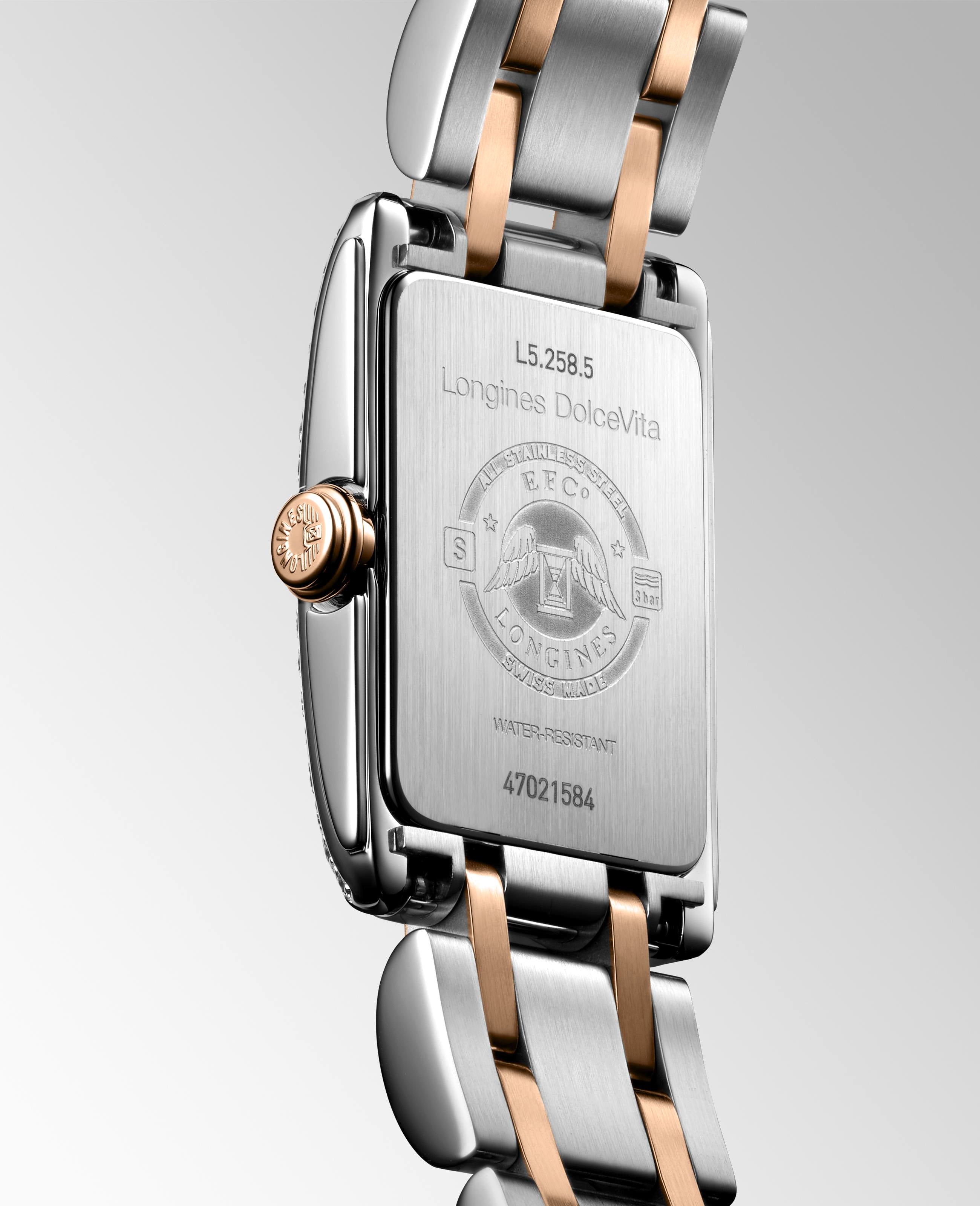 Longines DolceVita Silver "flinqué" Dial Ladies Watch