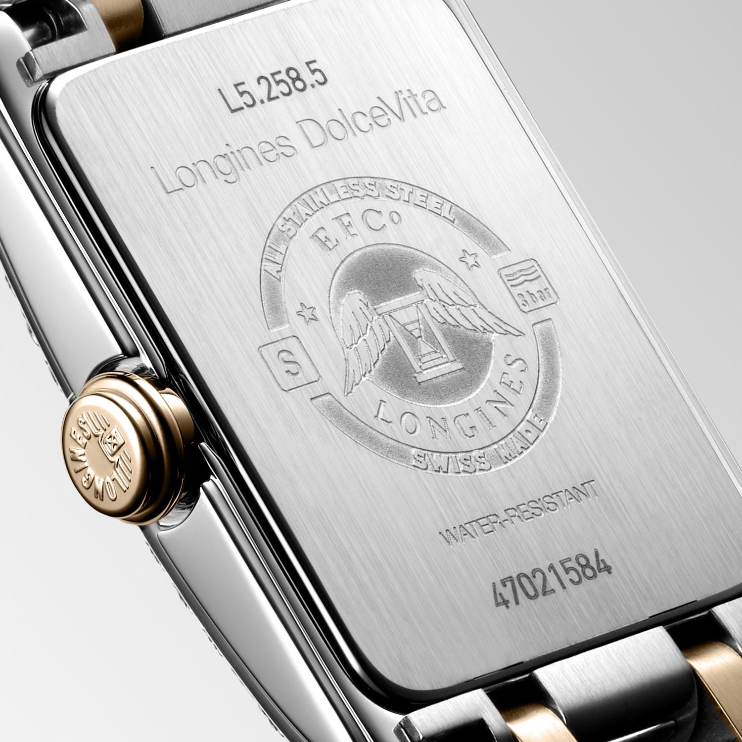 Longines DolceVita Silver "flinqué" Dial Ladies Watch