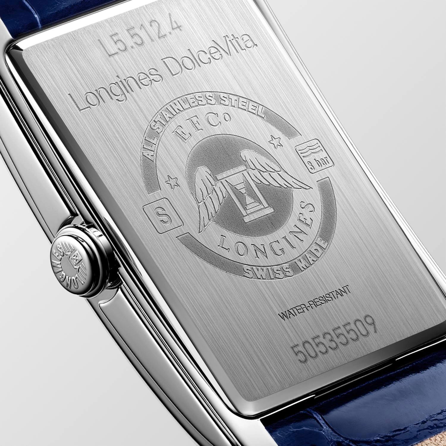 Longines DolceVita Silver "flinqué" Dial Watch