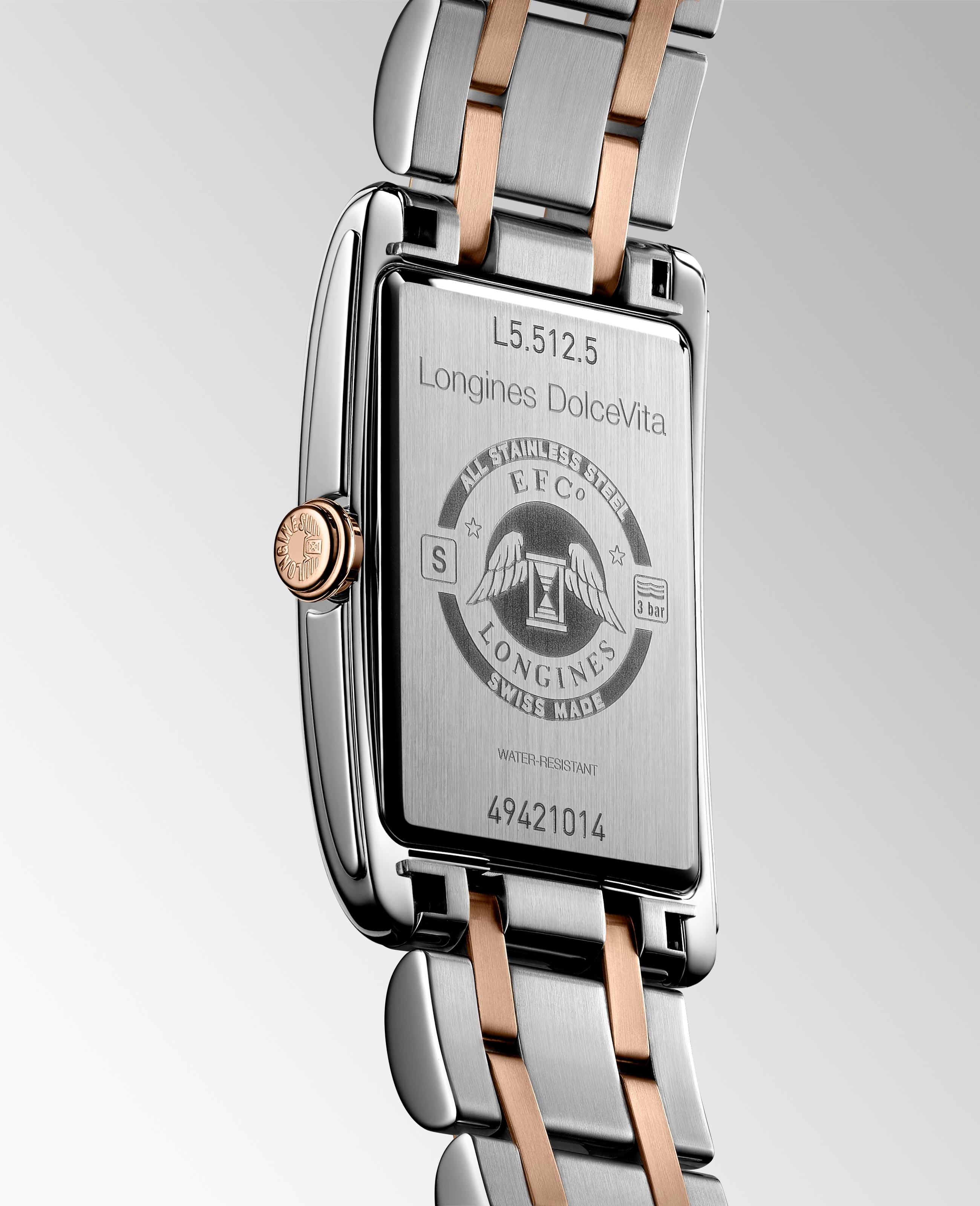 Longines DolceVita Silver "flinqué" Dial Ladies Watch