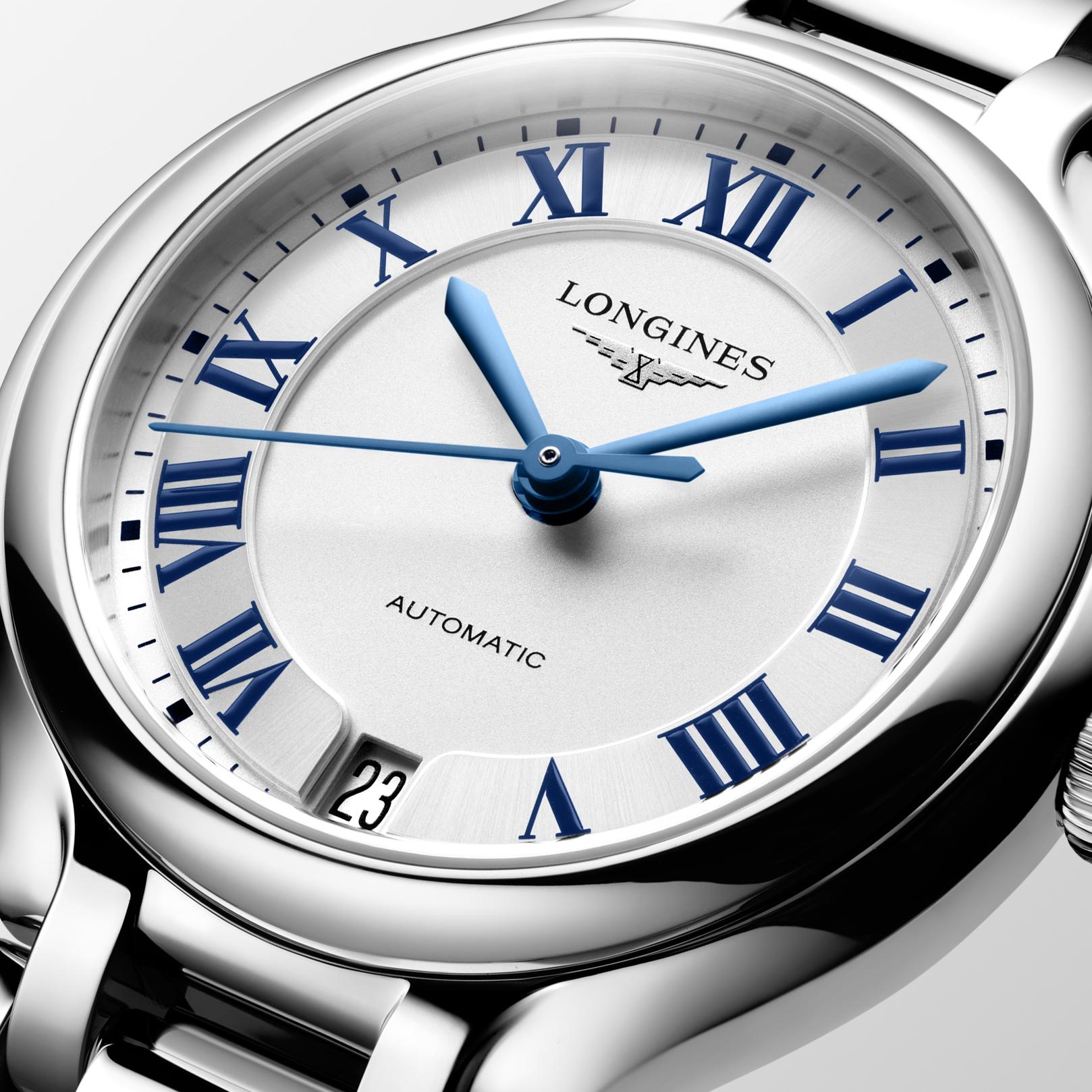 Longines PrimaLuna Sunray Silver Dial Ladies Watch