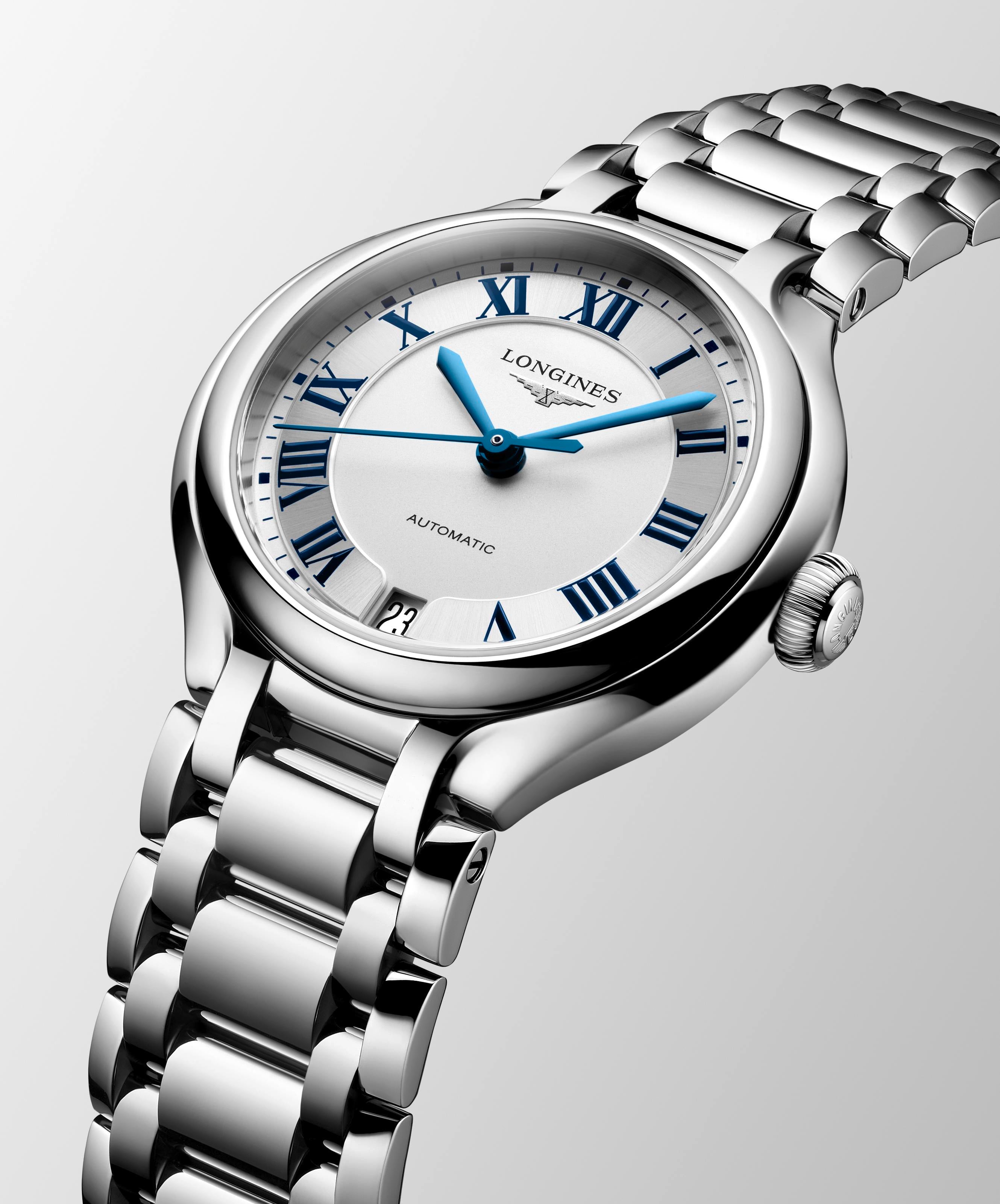 Longines PrimaLuna Sunray Silver Dial Ladies Watch