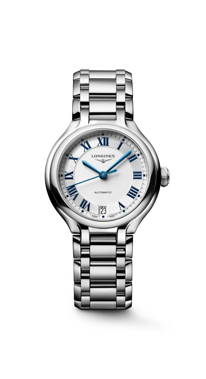 Longines PrimaLuna Sunray Silver Dial Ladies Watch