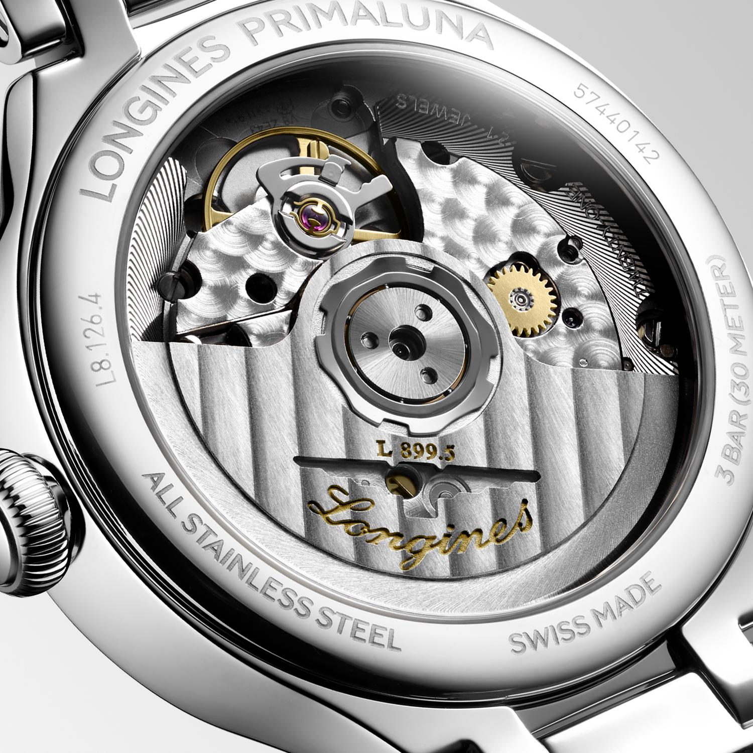 Longines PrimaLuna MoonPhase Opaline Ivory Dial Watch