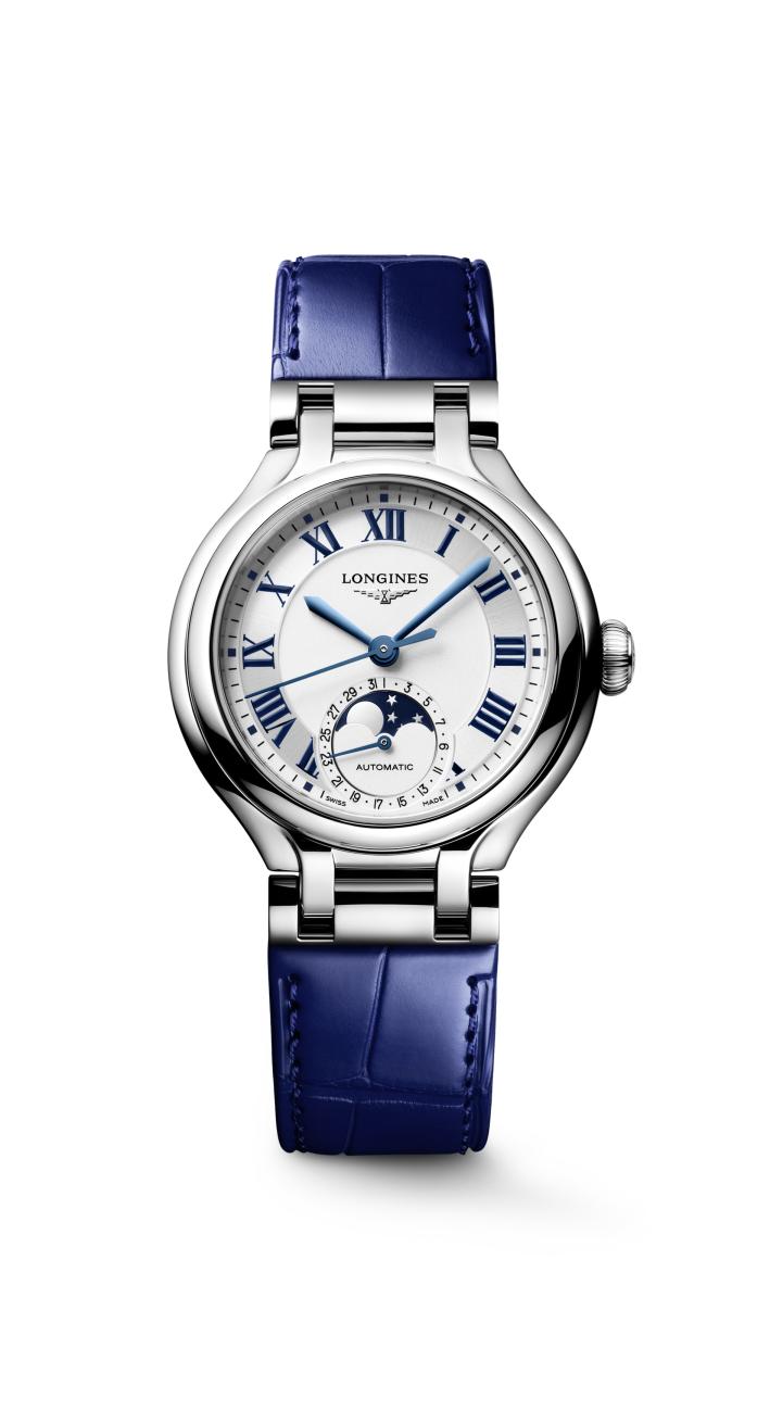Longines PrimaLuna MoonPhase Opaline Ivory Dial Watch