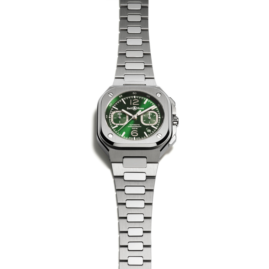 BR 05 CHRONO GREEN STEEL
