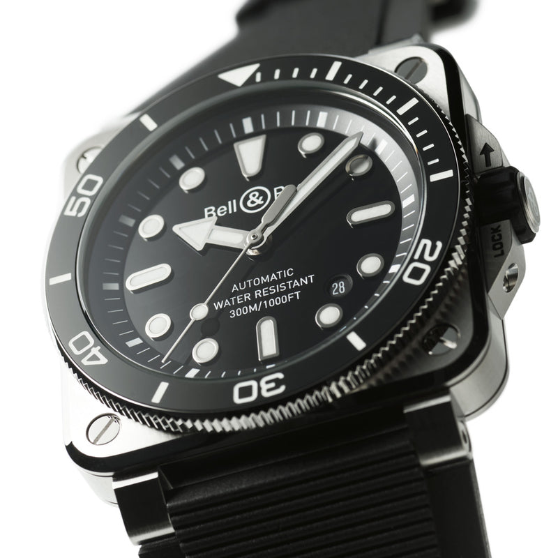 BR 03 DIVER BLACK STEEL