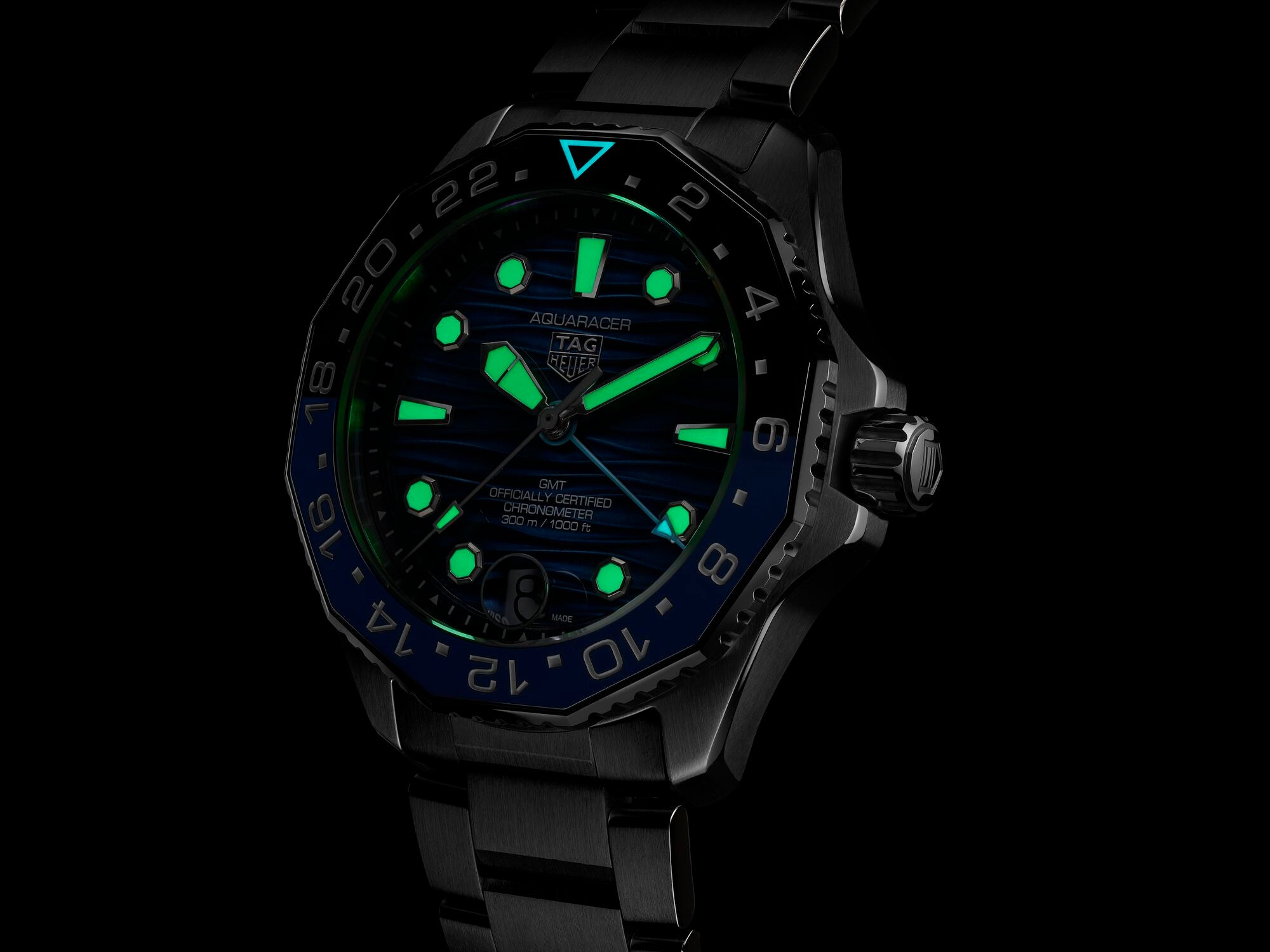 TAG Heuer Aquaracer Professional 300 GMT Mans Watch
