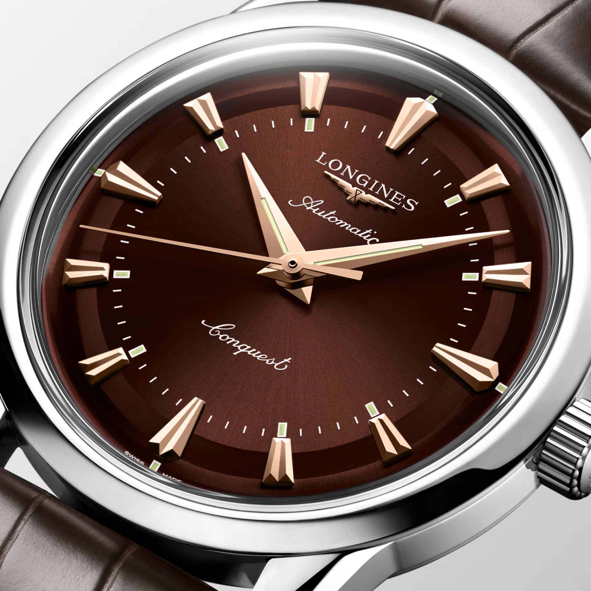 Longines Conquest Heritage Brown Dial Watch