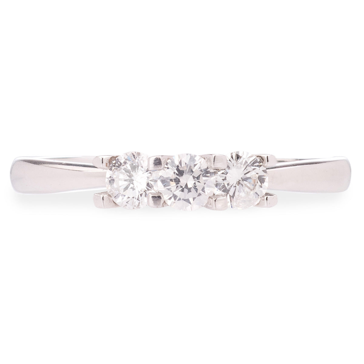 18ct White Gold 3 Stone Diamond Ring