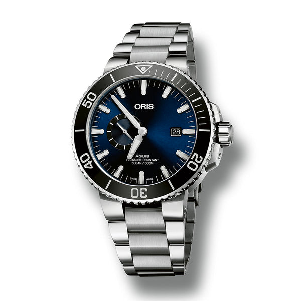 Oris Aquis Small Second Date Mens Watch