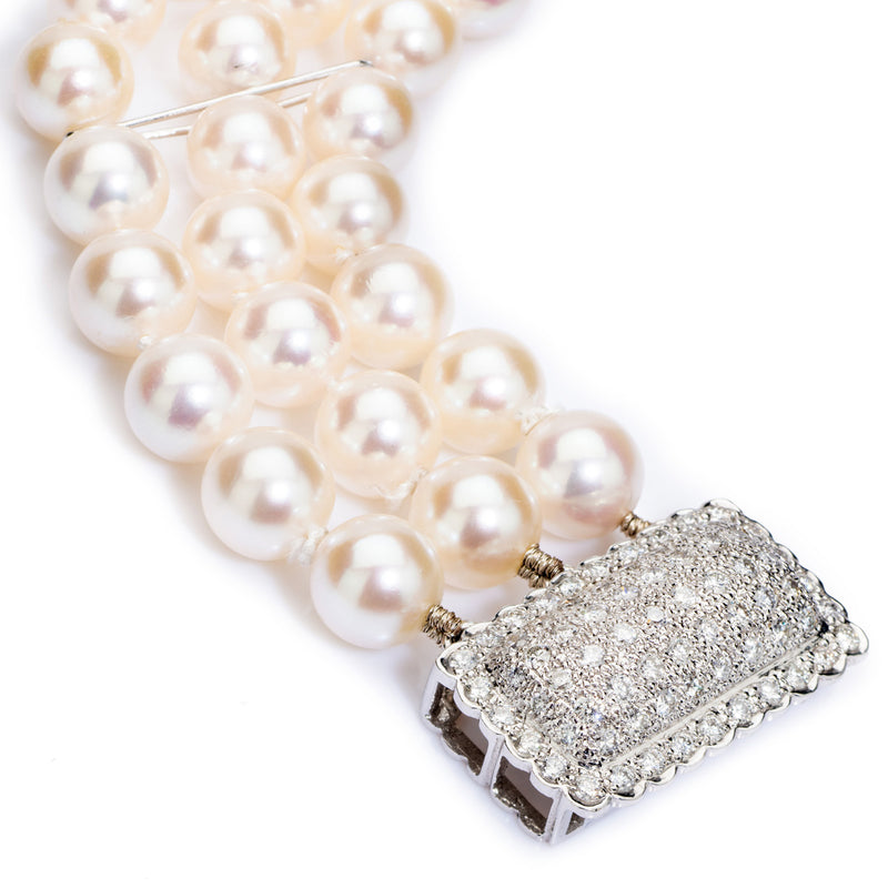 Freshwater Pearl 3 Row Bracelet | Freshwater pearls, Pearls, Fresh water