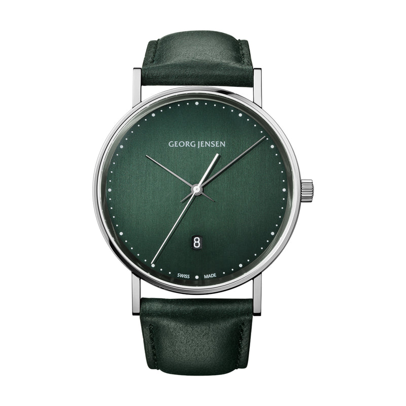 Georg Jensen Koppel Quartz Green Dial Watch