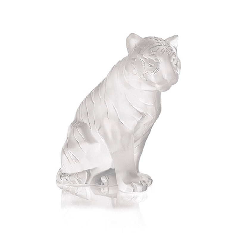 Lalique Sitting Tiger Small Sculpture