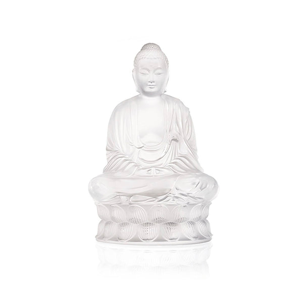 Lalique Figurines Buddha Small Crystal