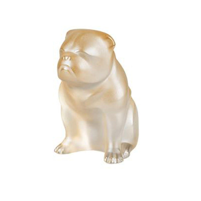Lalique Bulldog Gold luster