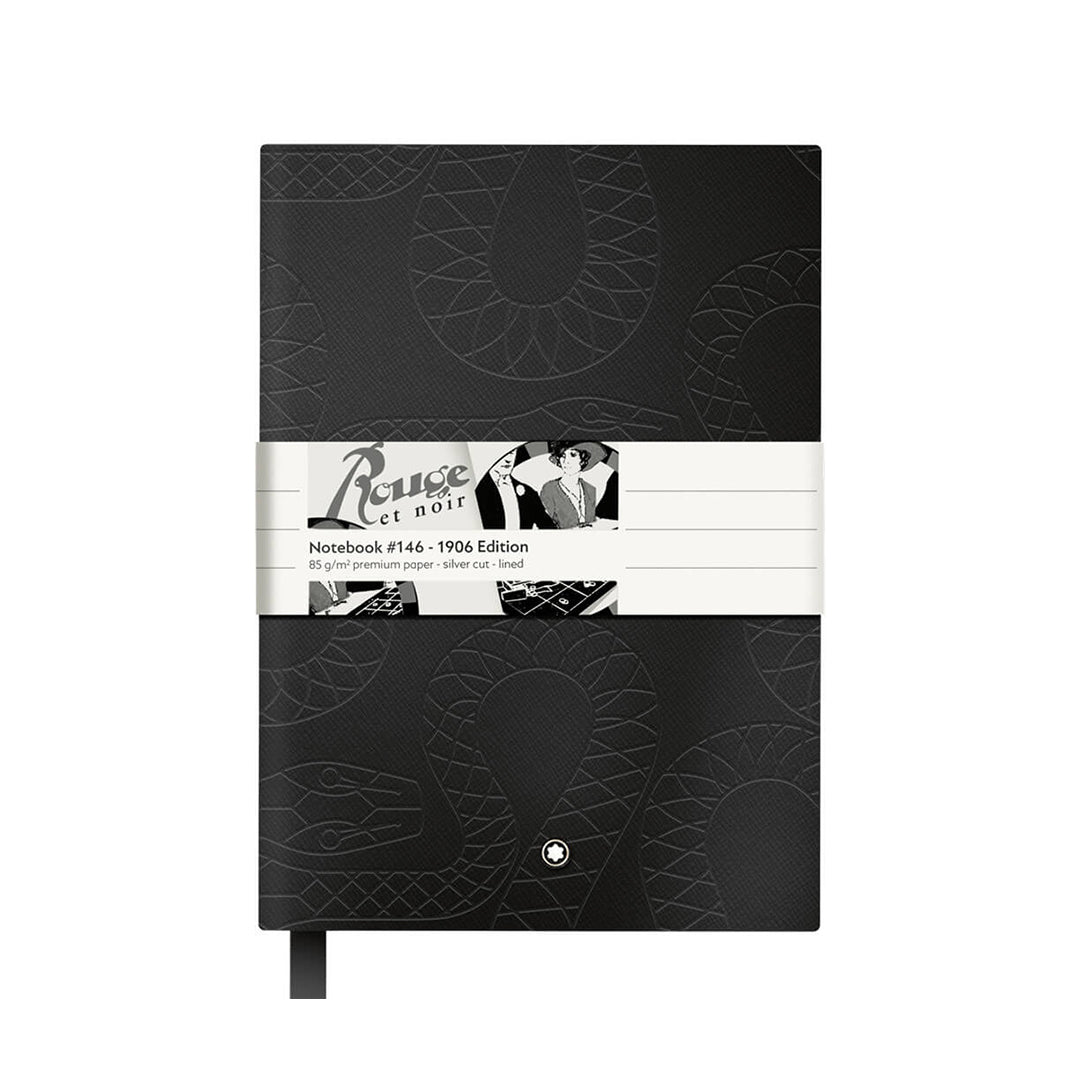 Montblanc Fine Stationery Unisex Black Leather Notebook