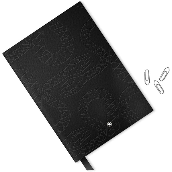 Montblanc Fine Stationery Unisex Black Leather Notebook