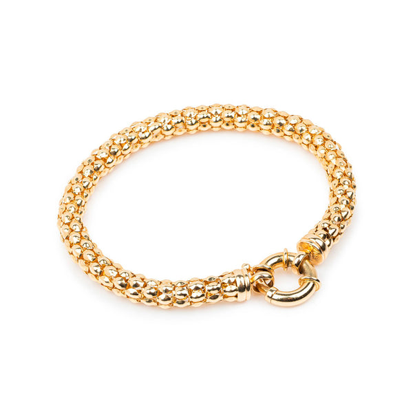 Pre-Owned 14ct Gold Bracelet with Feature Clasp