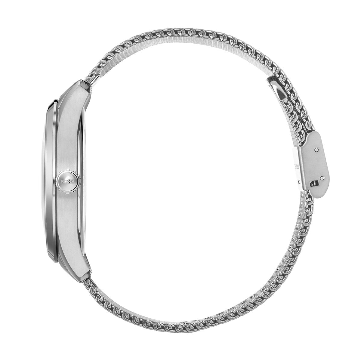 Hugo Boss watch side angle sliver