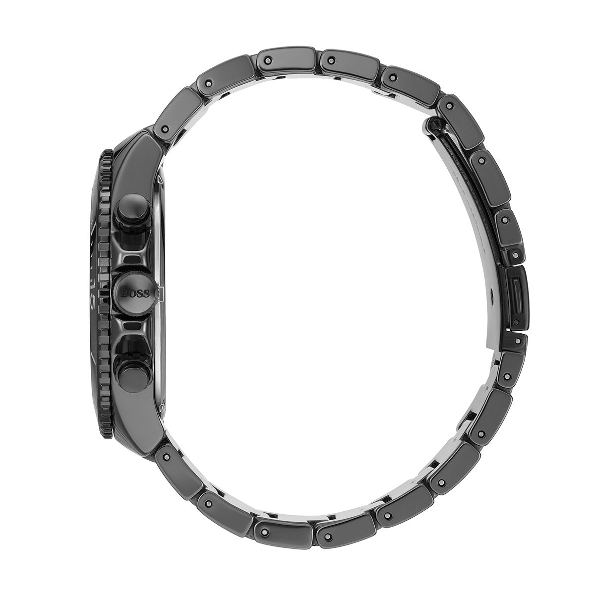 side angle of black bracelet