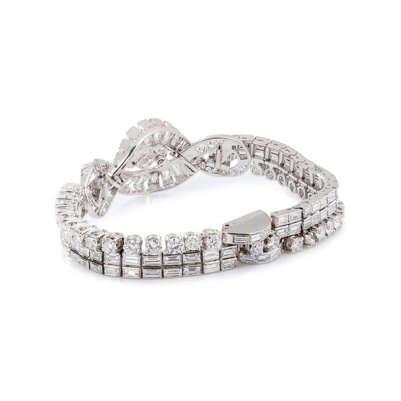 Vintage Tiffany & Co Platinum Diamond Link Bracelet | eBay