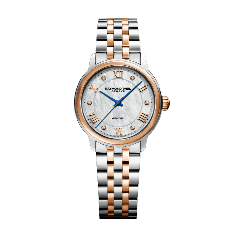 Raymond Weil Maestro Automatic Diamond Two-Tone Ladies Watch