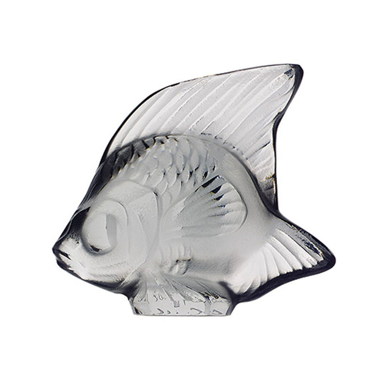 Lalique Grey Crystal Fish