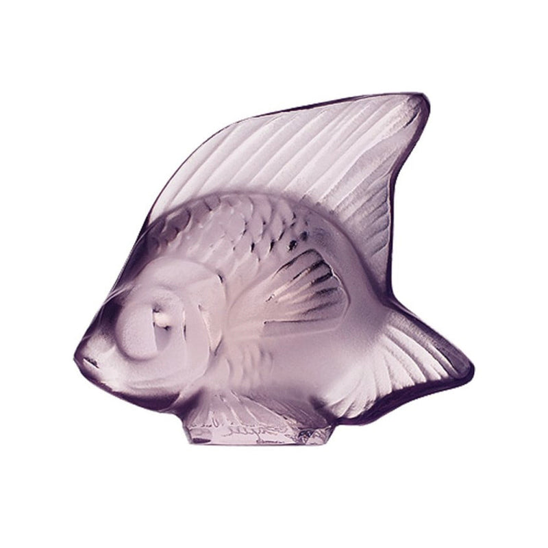 Lalique Lilac Crystal Fish