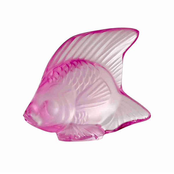 Lalique Pink Crystal Fish