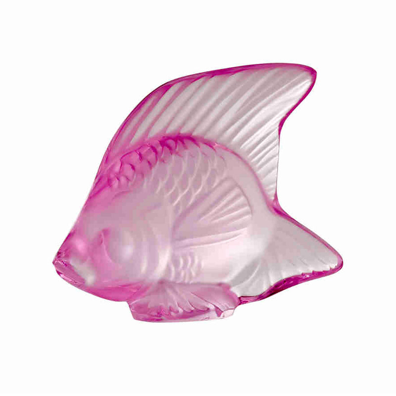 Lalique Pink Crystal Fish