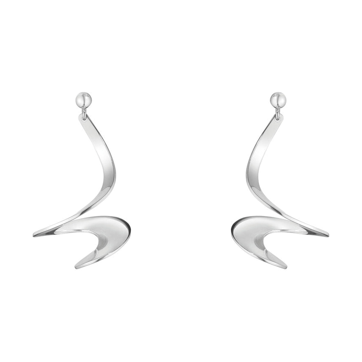 Georg Jensen Mobius Silver Earrings