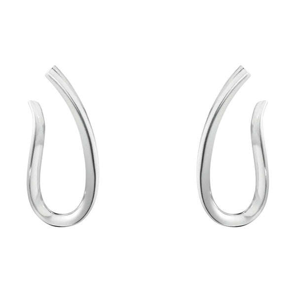 Georg Jensen Silver Infinity Hoop Earrings