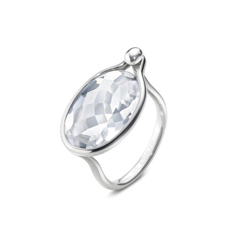 Georg Jensen Savannah Rock Crystal Silver Ring