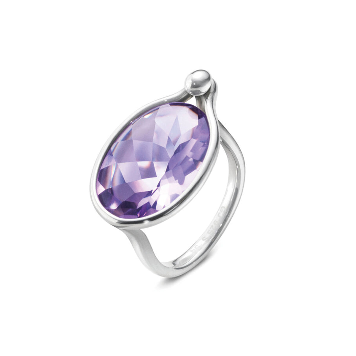 Georg Jensen Savannah Amethyst Silver Ring