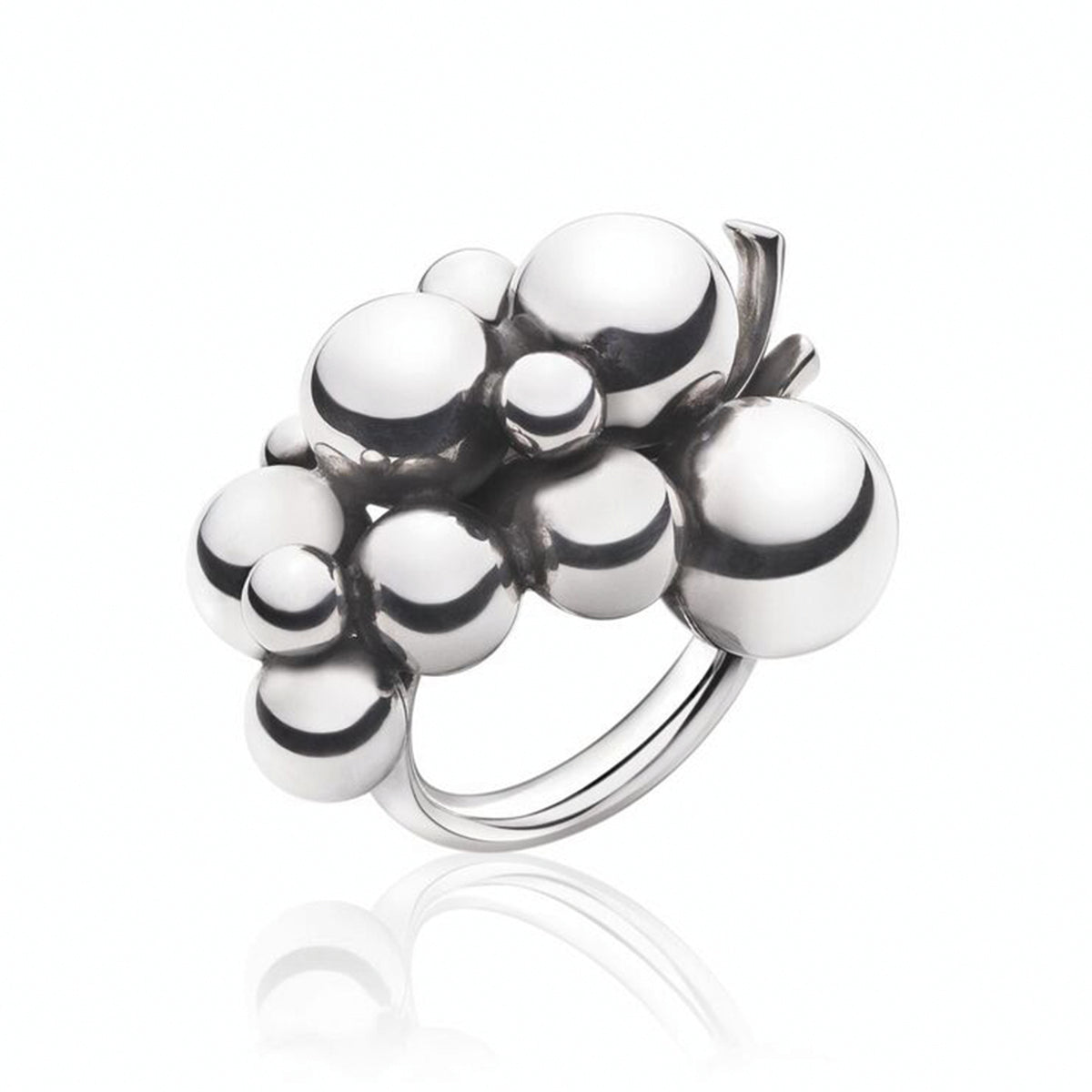 Georg Jensen Moonlight Grapes Silver Ring