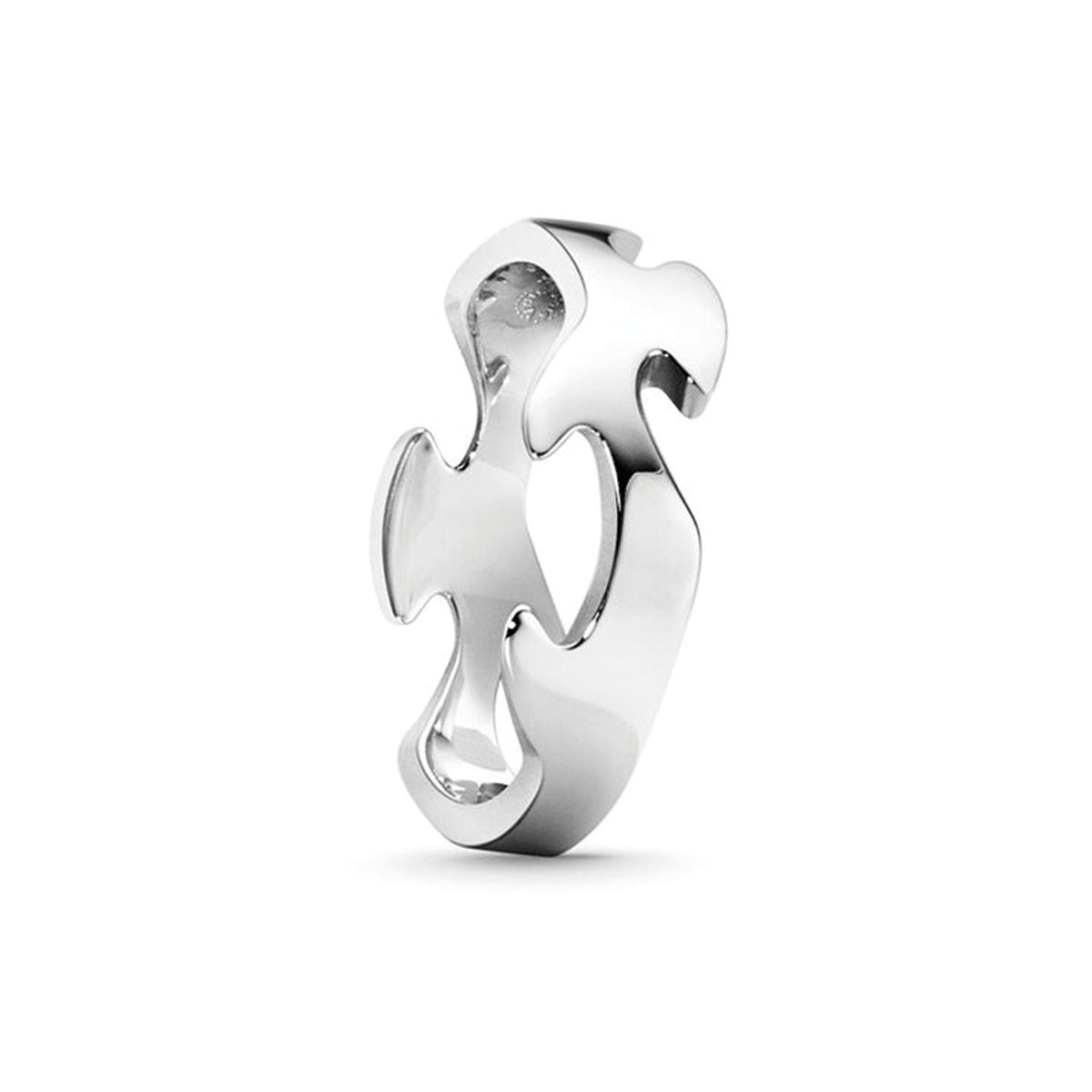 Georg Jensen 18ct. White Gold Fusion Centre Ring