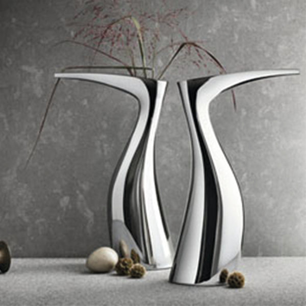 Georg Jensen Stainless Steel Ibis Vase