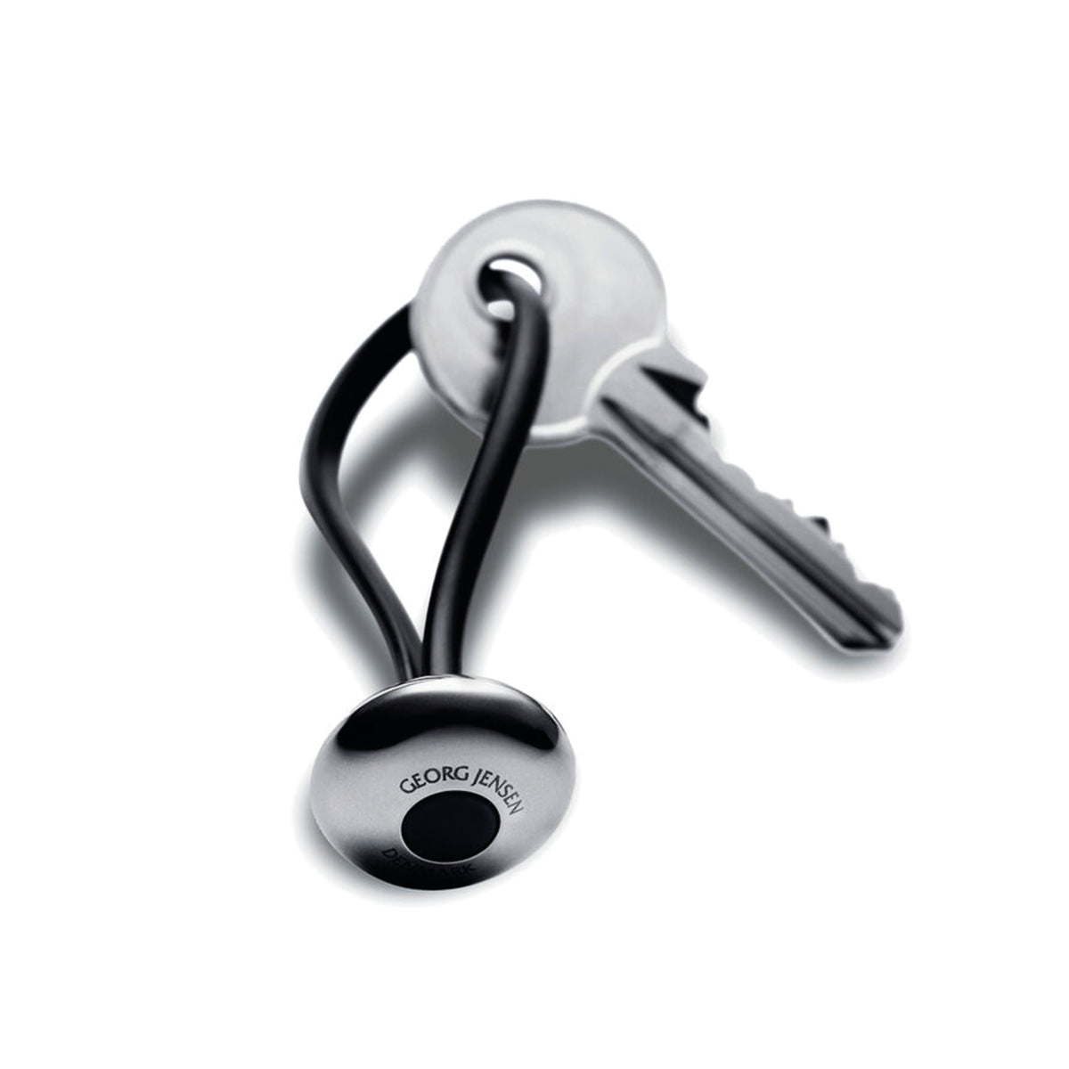 Georg Jensen Stainless Steel Ellipse Keyring