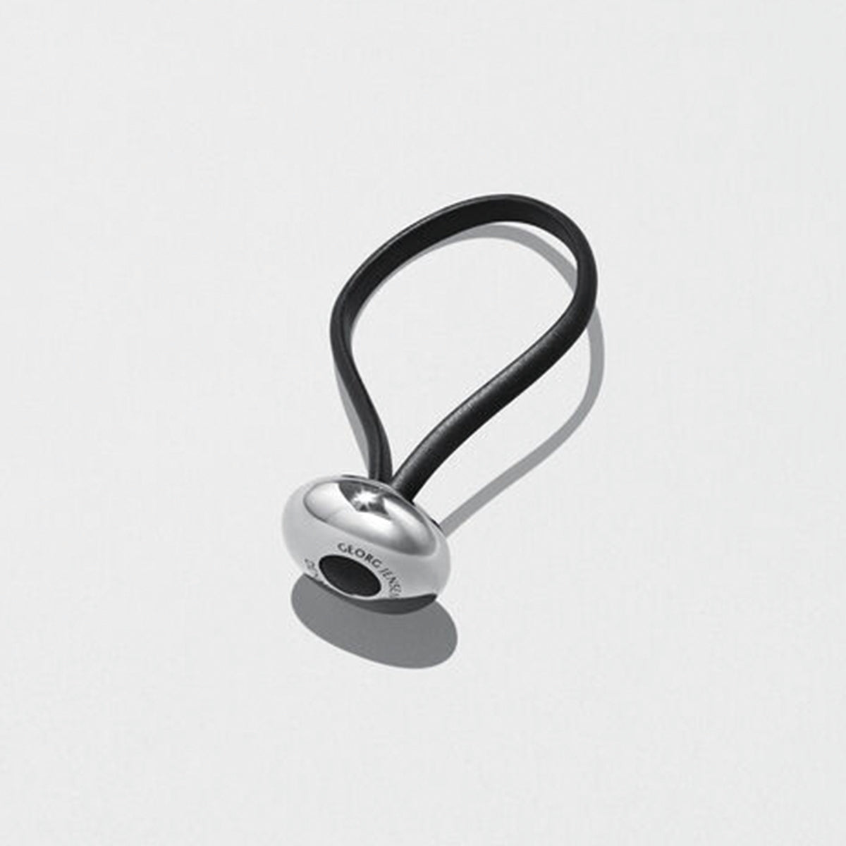 Georg Jensen Stainless Steel Ellipse Keyring