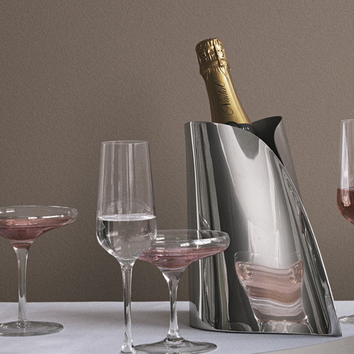 Georg Jensen Stainless Steel Indulgence Champagne Cooler