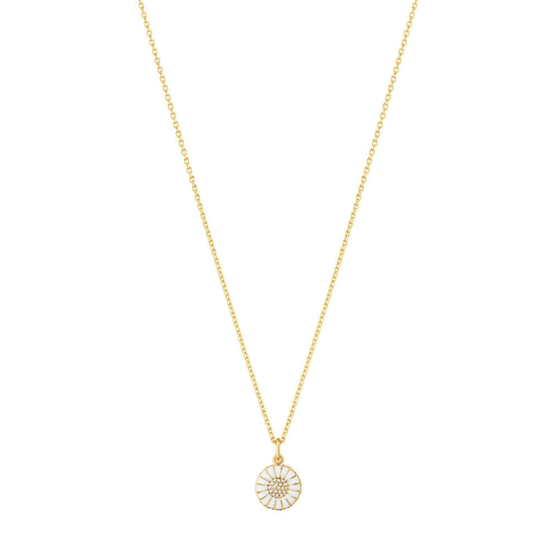 Georg Jensen Gold Diamond Daisy Necklace