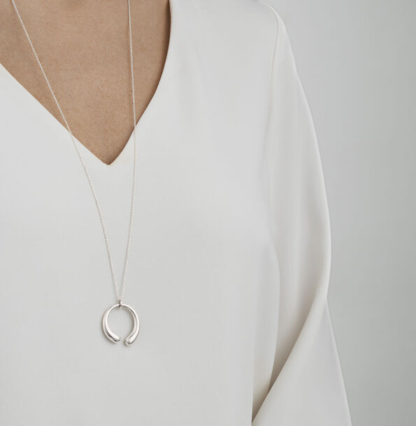 Georg Jensen Silver Mercy Large Necklace