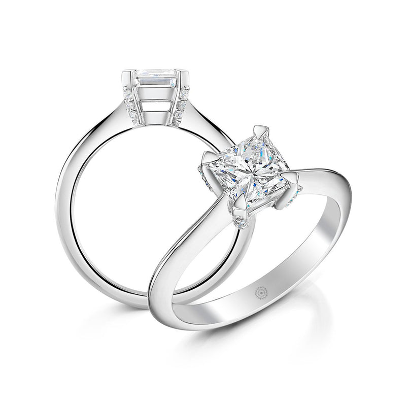 Three Little Words Princess Engagement Ring