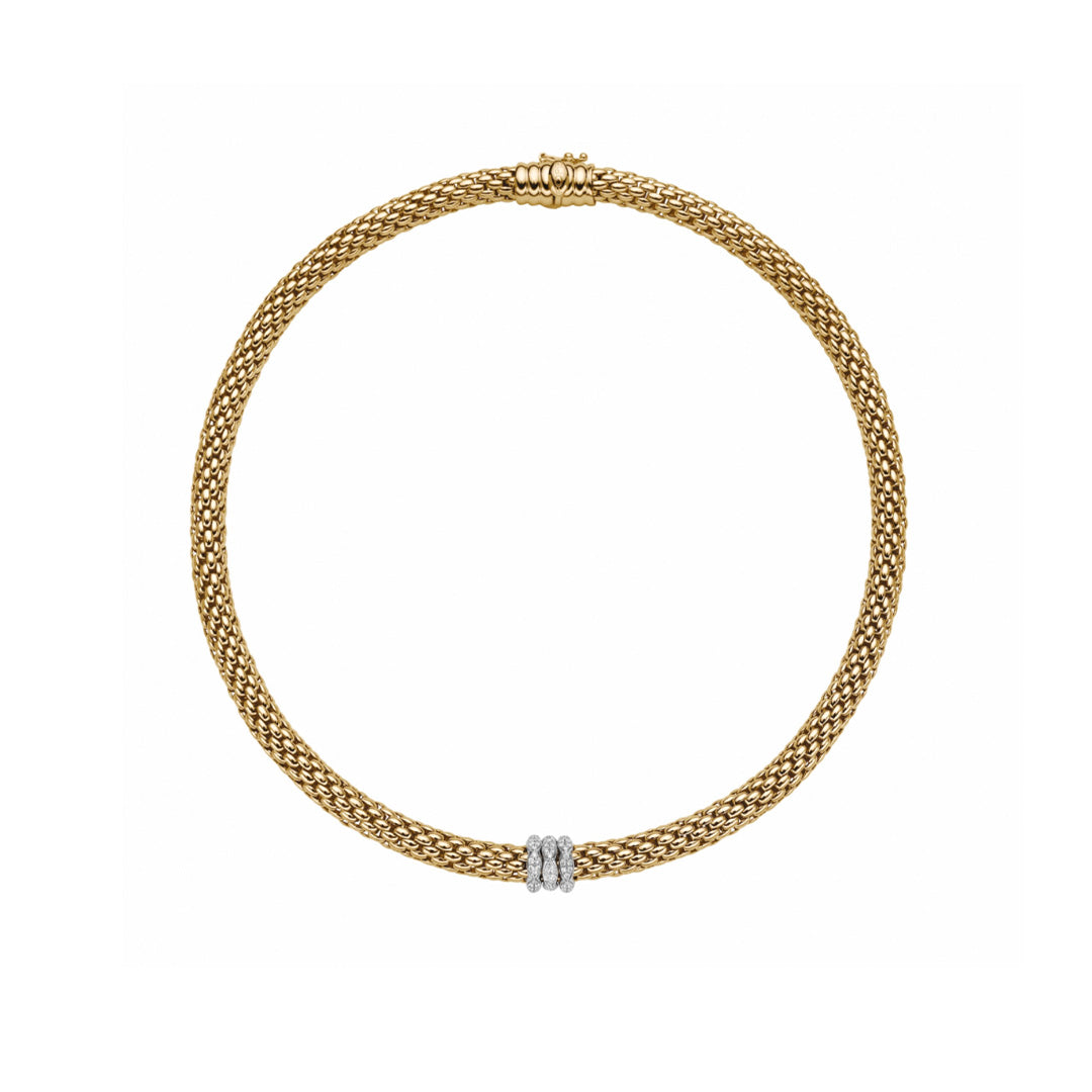 Fope Love Nest Diamond Pave' Necklace