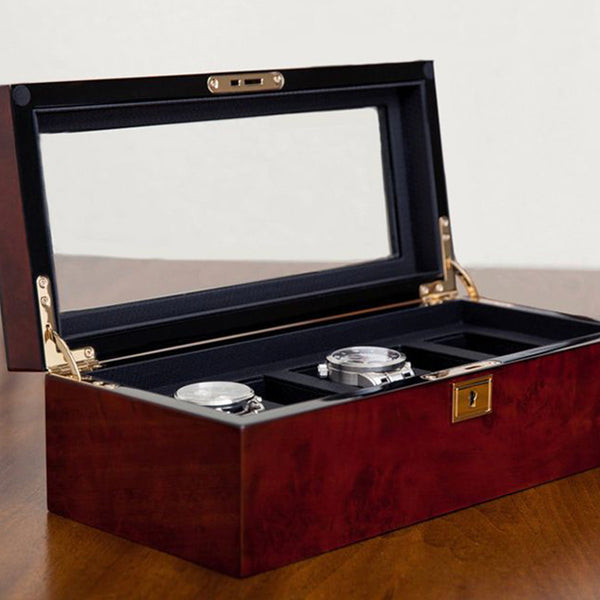 Wolf Savoy 5-Piece Watch Box