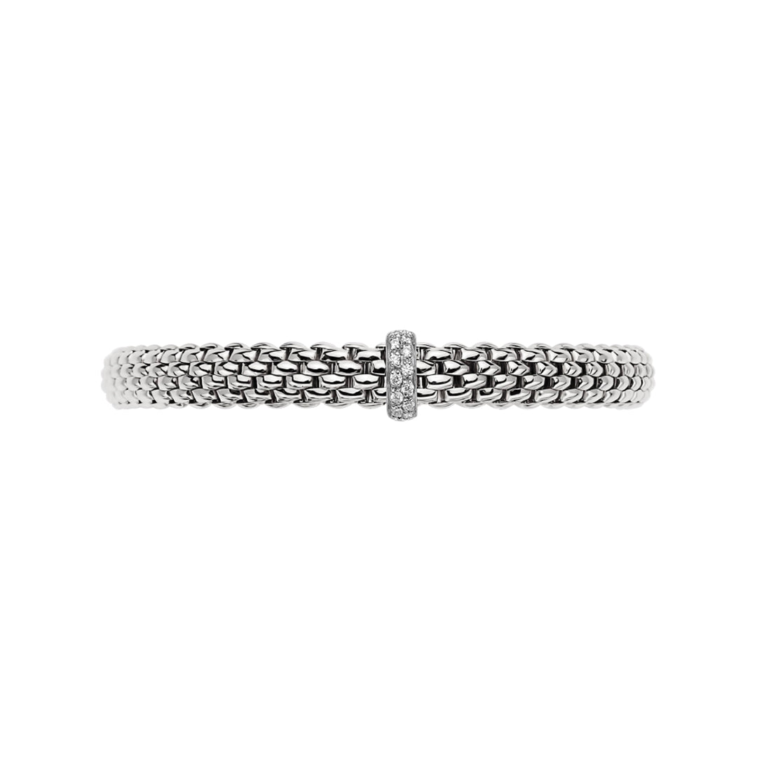 Fope Flex'it Vendome 18ct White Gold Diamond Bracelet