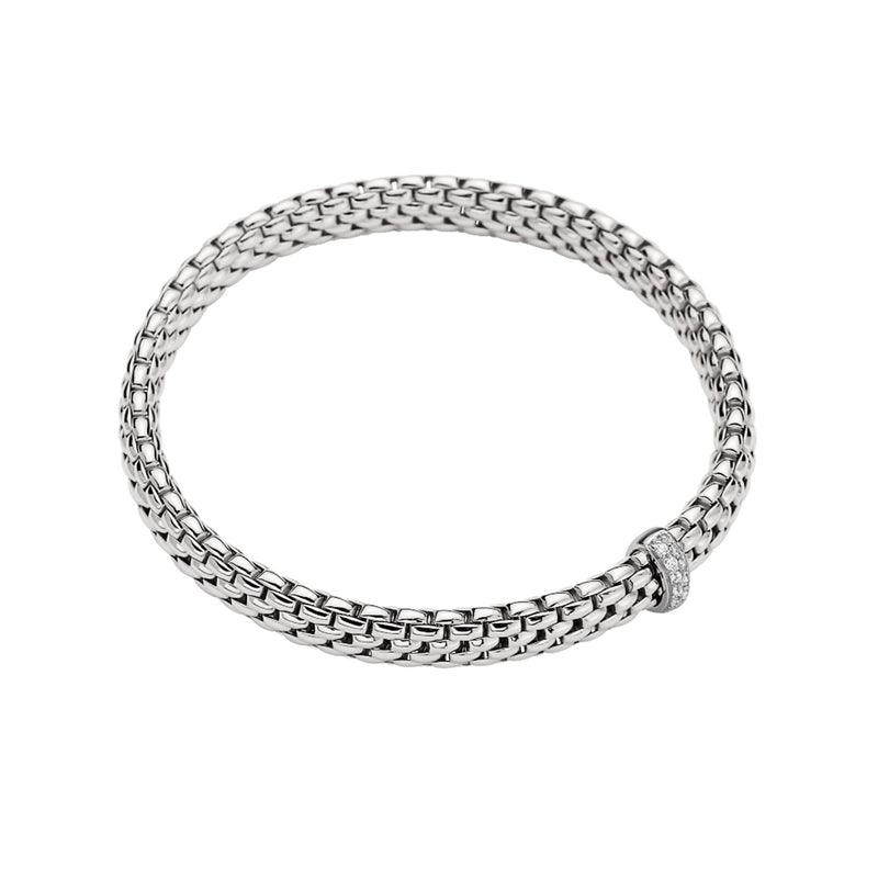 Fope Flex'it Vendome 18ct White Gold Diamond Bracelet