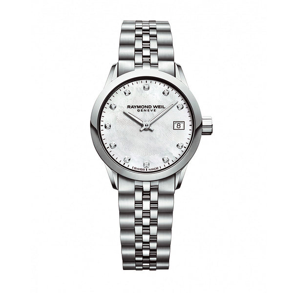 Raymond Weil Freelancer Mother of Pearl Silver Ladies Watch